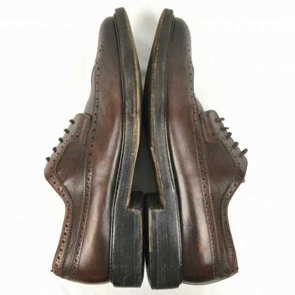 SANTONI Made In Italy Wingtip Business Shoes Brown Size 7.5F 26.0 Men’s(USED)