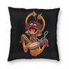 Animal Muppet Drummer Square Pillowcase Polyester Linen Velvet Creative Zip Decor Throw Pillow Case Bed Cushion Cover