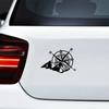 Auto Außendekoration Gestanzte Vinyl-Aufkleber verschiedener Größen für Kompass Windrose Wasserdichte Autodeko Abdeckung Kratzschutzaufkleber