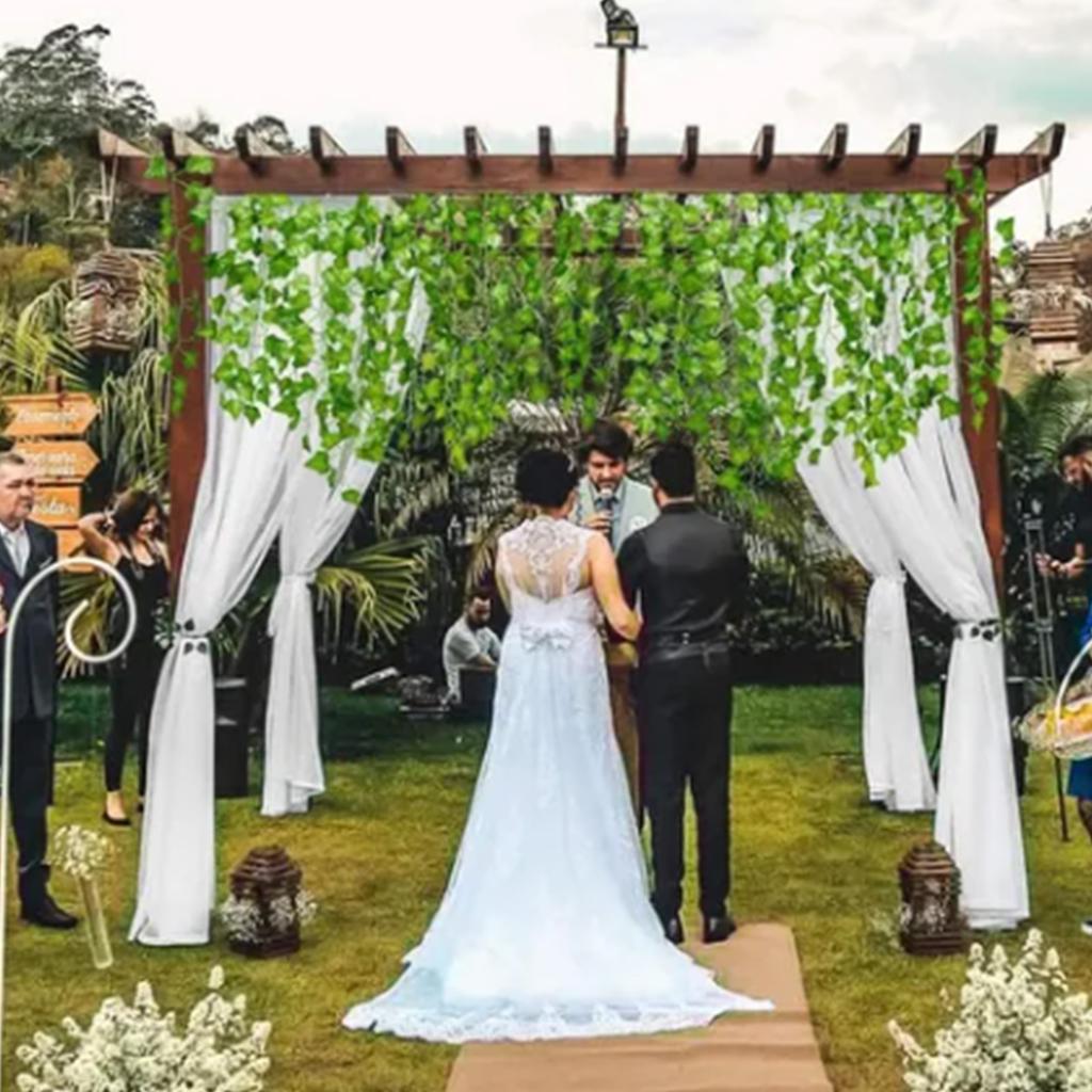 Simulated Ivy Cane Creeper Ivy Decorative Green Plants Ceiling Artificial Vine Eucalyptus Leaves