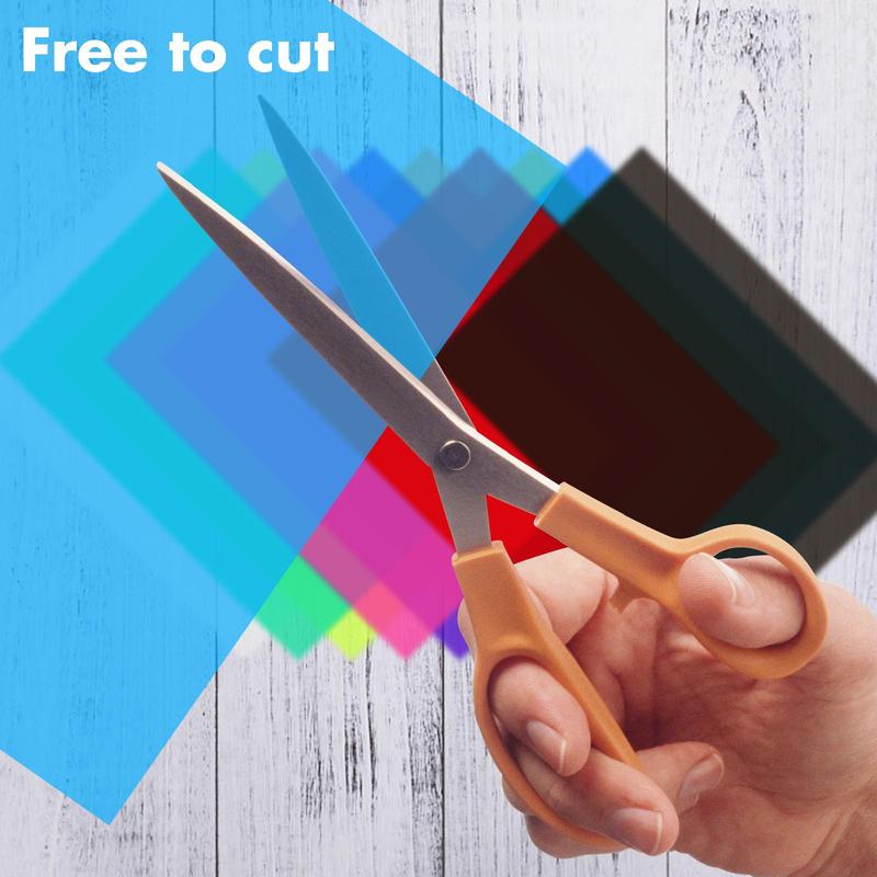 20 Pcs Colored Pet Sheets Filter Film Light Diffusing Films Lighting Gels Transparent Light Filters Photo Studio