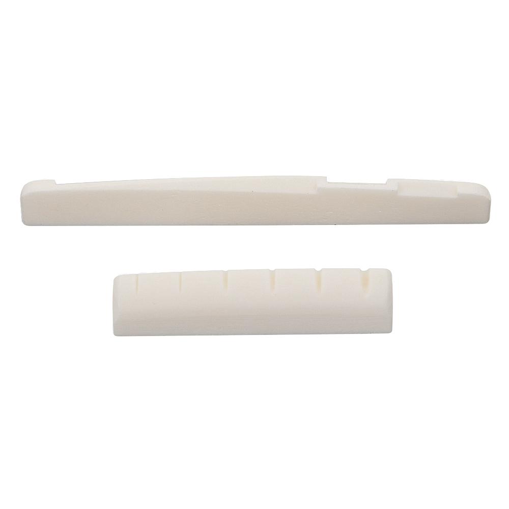 Leftright Guitar Bridge Saddle Nut 6 String Made Of Real Bone For Acoustic Guitar 43×6×9Mm7276×3×9Mm