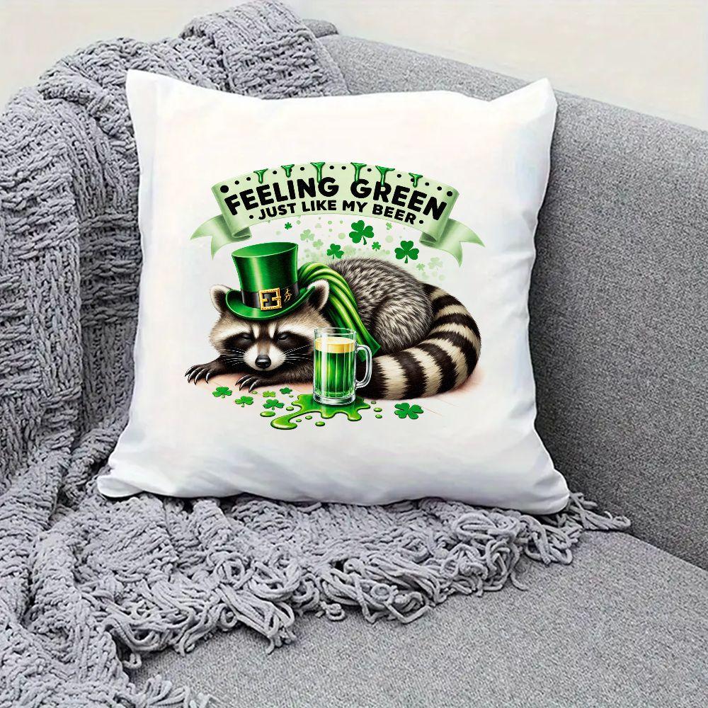 Heat Transfer Patches with White Ink St. Patrick's Day Cute Pet Designs New Offset Durable Iron-On Garment Logos