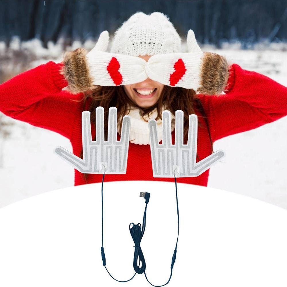 Gloves Skiing Gloves Heating Pad USB Heated Gloves Pad Glove Heating Sheet Electric Heating Film
