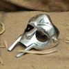MF DOOM Mask Gladiator Face Chrome Silver Finish Mask Hip-Hop Cosplay Collectible