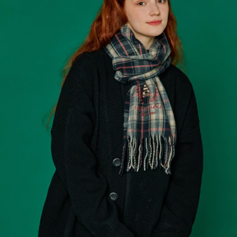 CPGN Heritage Check Muffler Black