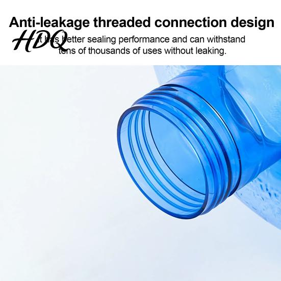 Emergency Water Tank Reusable Jug with Easy Grip Handle Clear PET Refillable Storage Bucket Bottle Portable Container for Home Office And