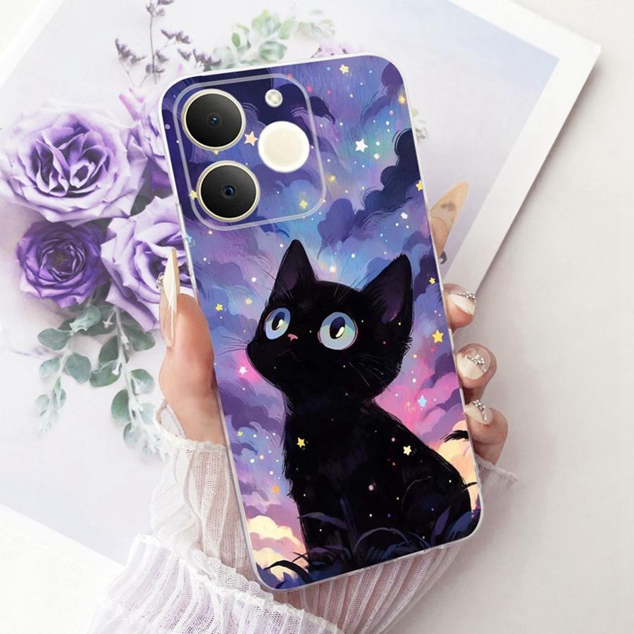 För Realme Note 70 70T Fodral Söt Katt Tecknad Mönster TPU-skydd För Realme Note70T Narzo 80 Lite Mjukt Silikon Fodral