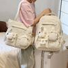 New Japanese ins fresh and sweet contrasting colors splicing bar pain bag girl junior high school students large-capacity backpack