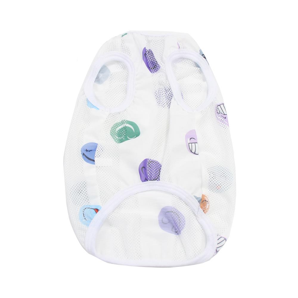 

Модная летняя новая общая одежда для кошек и собак, тонкая майка с волосами Тедди Кеджи для домашних животных S белый