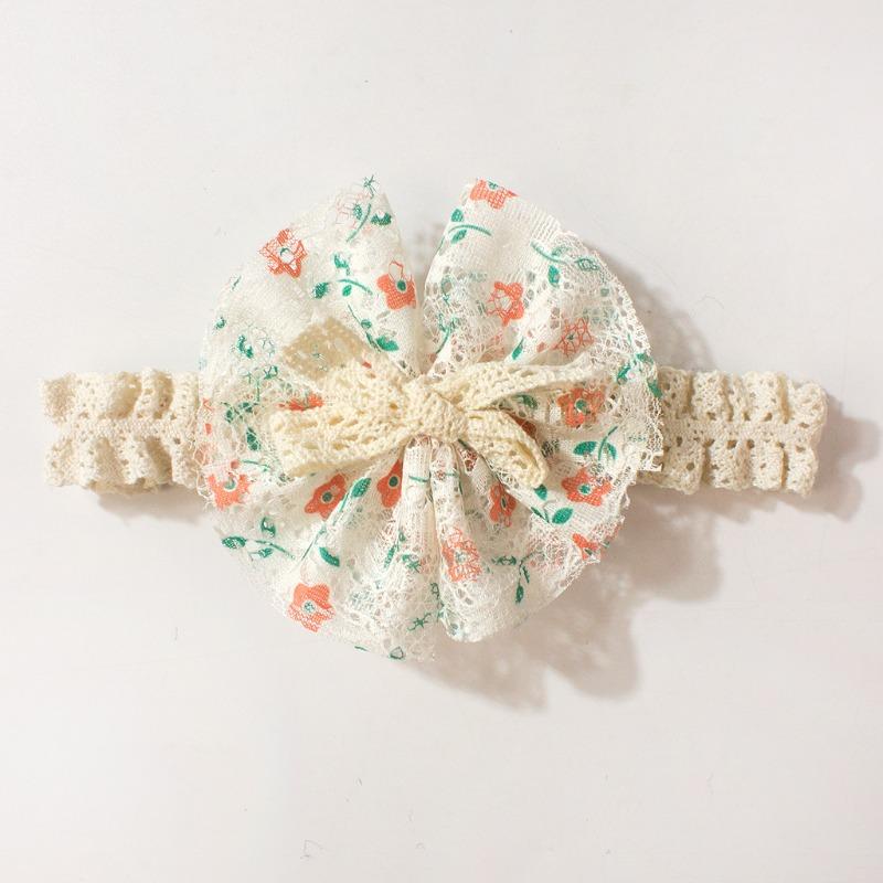New Baby Headscarf, Cute Printed Bow Children's Headband, Summer Thin Baby Hair Accessories