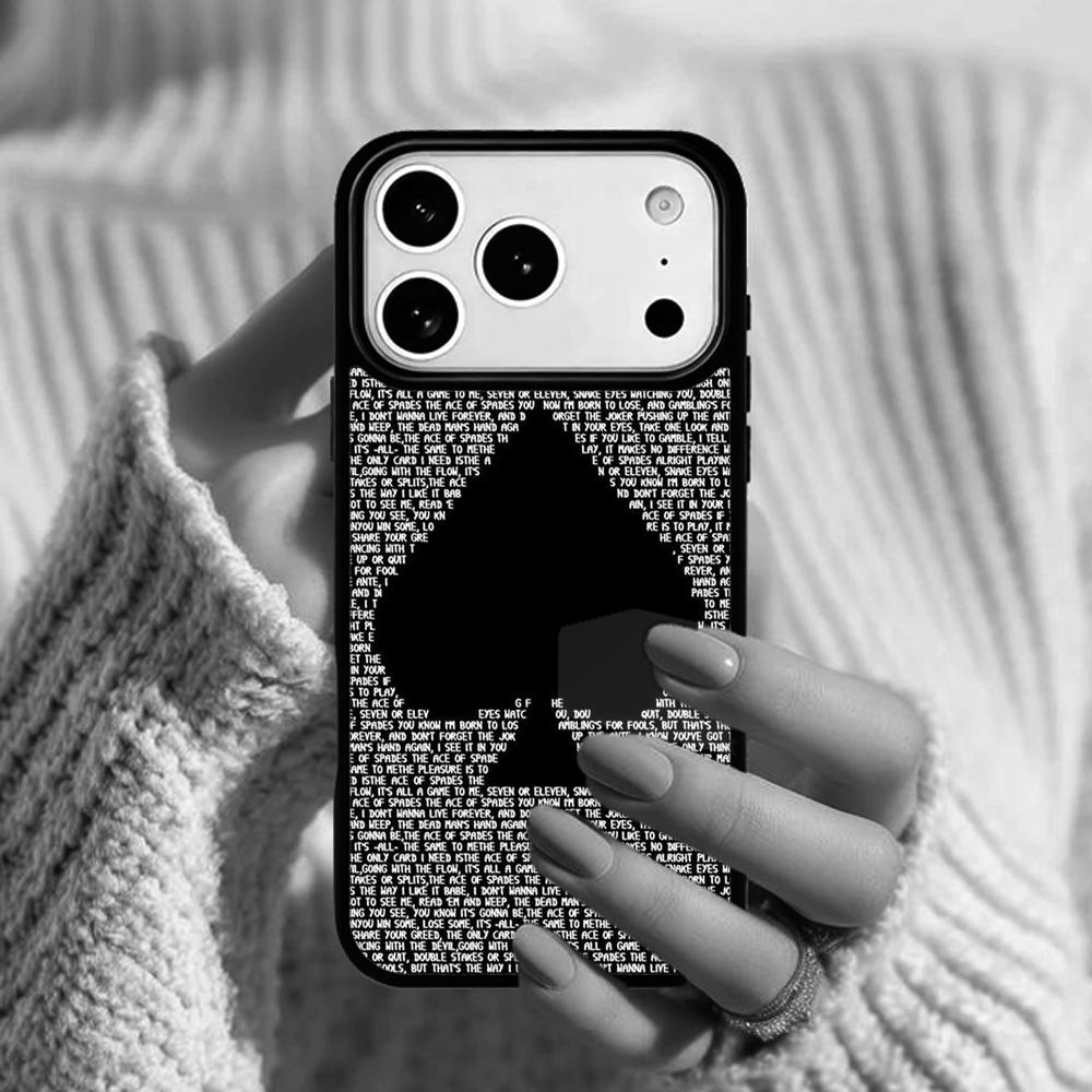 Spades Poker Play Cards Ace Art Phone Case For Apple iPhone 17 Air 16E 15 14 Plus 13 12 11 Pro Max Mini Funda Cover