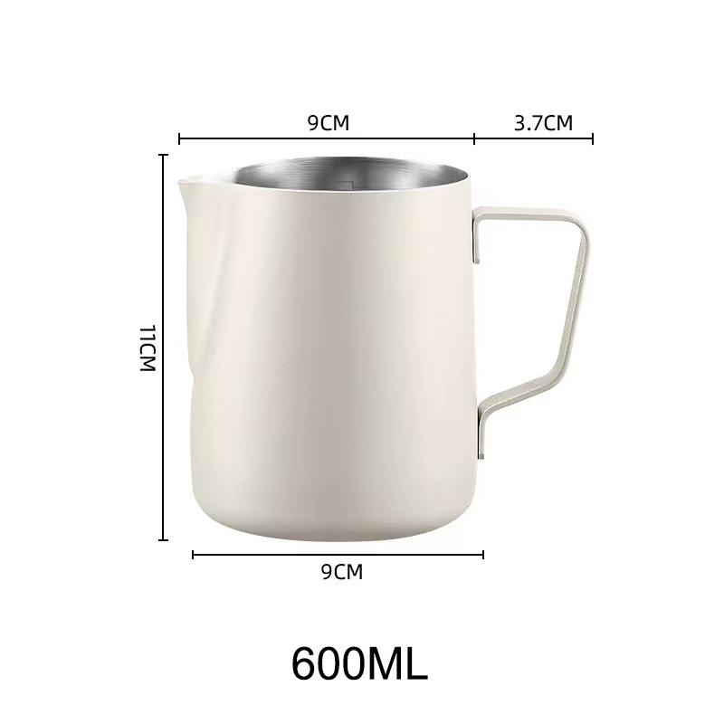 350/600ml Milk Frothing Jug Pitcher for Latte Art Coffee Cup with Scale Stainless Steel Espresso Barista Tool Coffee Accessories