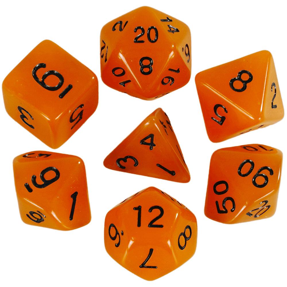 Glowing In The Dark Polyhedral Digital Dice Kit Multi-Color for Boardgame As Gift Entertainment 7 Dice D4 D6 D8 D10 D12 D20