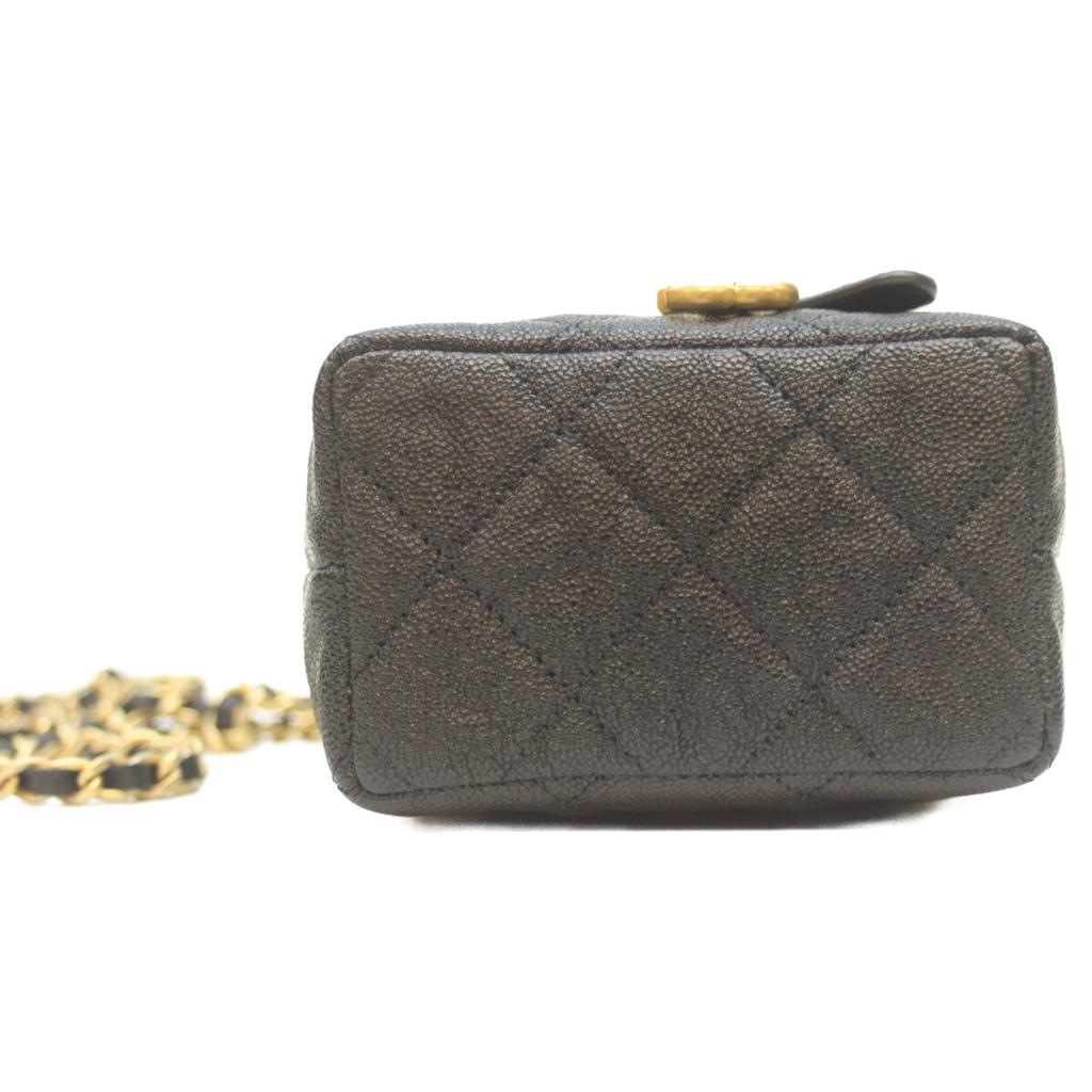 CHANEL No. 31 AP2194 Black Caviar GHardware Top Handle Mini Vanity Shoulder Shoulder bag Black/GDHardwareUsed