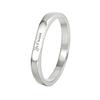 Simple Ins Letter Ring Niche Design Sense Versatile Ring Does Not Fade Titanium Steel Electroplating Women