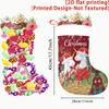 Christmas Decoration Fireplace Hanging Stocking 1pc Christmas Hat Unicorn Pattern Christmas Gift Socks, Christmas Decora