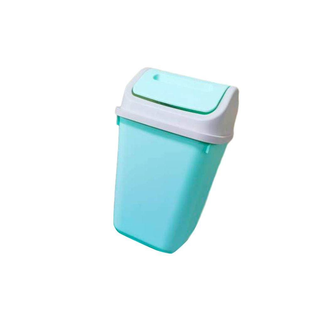 

Пластиковая крышка-качалка, классифицированная корзина для мусора, домашний офис, мусорный контейнер, мусорная корзина, мусорный бак с крышкой зелёный