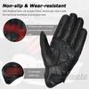 Sommer atmungsaktive Perforation Motorradhandschuhe Retro Leder Vollfinger-Touchscreen-Handschuhe integrierter EVA-Schalenschutz
