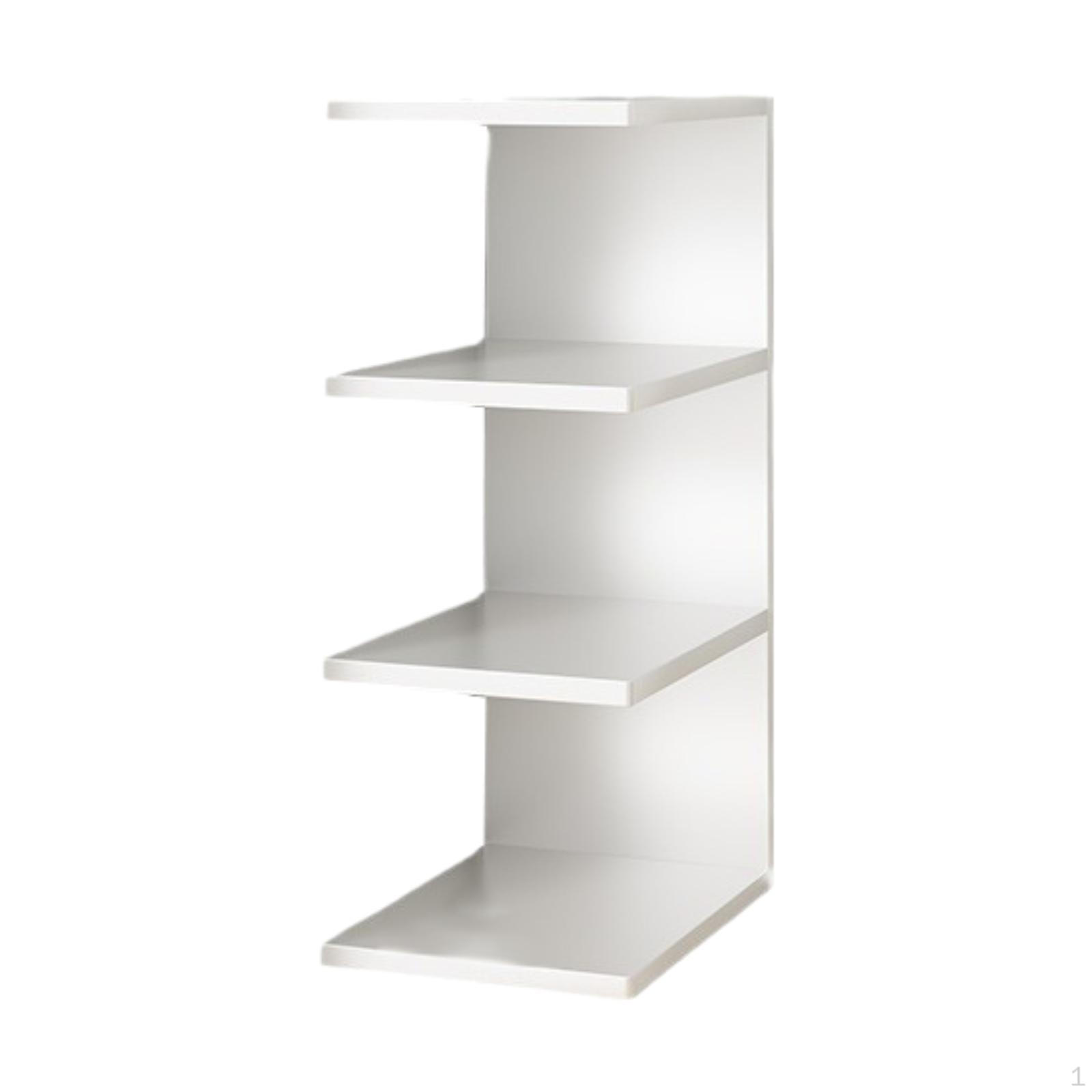 

3-Tier Desktop Bookshelf Display Storage Shelf Desk Organizer for Home Bedroom белый