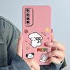 For Realme 7 RMX2151 RMX2155 Phone Case Realme7 4G Back Cover Soft Silicone Sweet Lovely Cartoon Panda Flower Printed Coque Capa