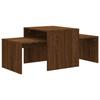 VidaXL Ensemble table basse Chêne brun 100x48x40 cm Bois d'ingénierie 815548