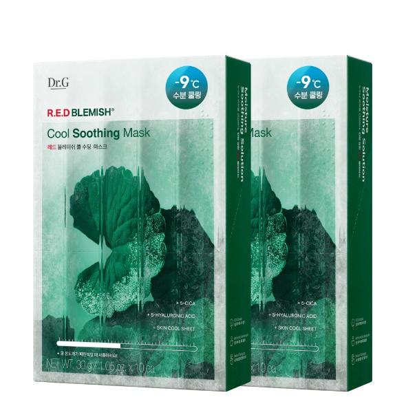 [1+1] Red Blemish Cool Soothing Mask 10P