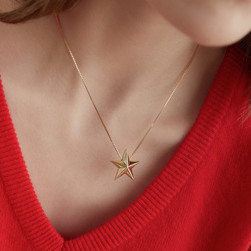 Tatiana (925 Silver) Big Stella Necklace NZ2141