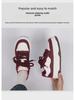 Trendy 2024 Women's White Korean-Style Thick-Soled Casual Shoes for All-Season Wear