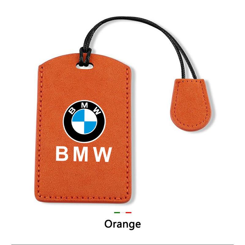 Suede Leather Car Smart NFC Card Key Case Cover Shell For BMW 1 3 5 7 Series X1 X3 X5 X6 X7 535le Protector Keychain Accessories