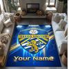 Leeds United Bedruckter Kristall-Samt-Teppich Rutschfester Kristall-Samt-Teppich für Sofa Schlafzimmer Innenbereich Heimdekoration
