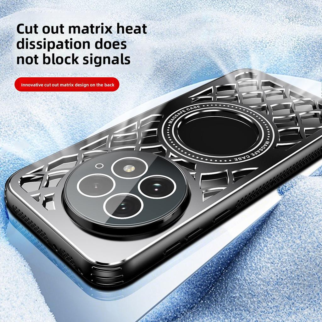 For OnePlus 13T Case Hard Alloy Heat Dissipation Magnetic Protective Back Cover for OnePlus 13 13R 13T One Plus 13 Phone Shell