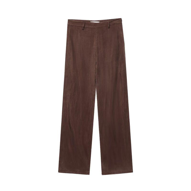 Kaslead New Arrival Women's Fashion Style Fashion Drape Shirt Casual Pants 6929064 6929016