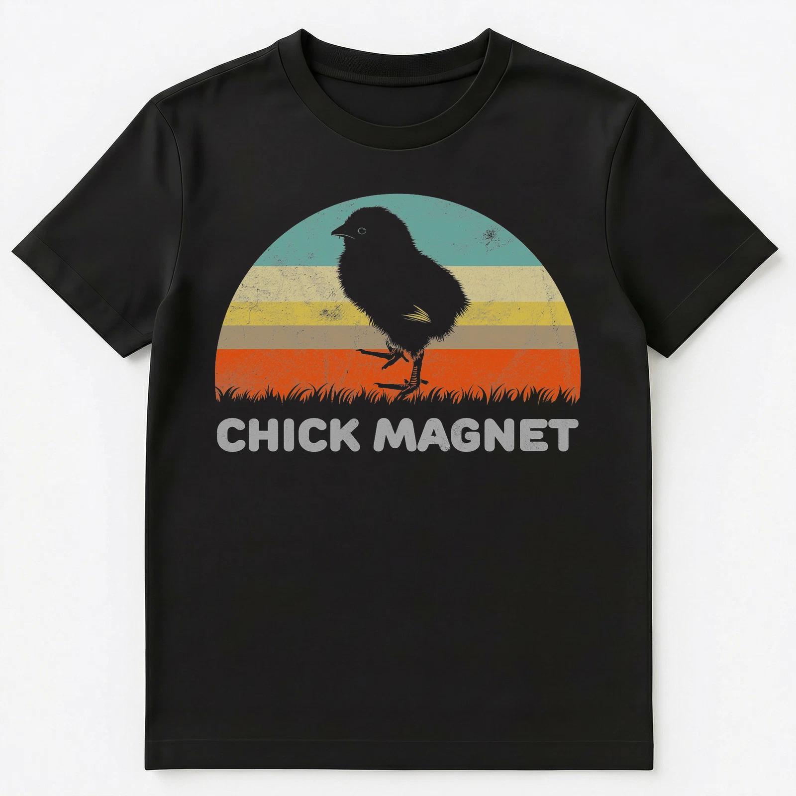Funny Retro Style Chick Magnet T Shirt Unisex T-Shirt L