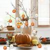 2025 Halloween Tree Pumpkin Hanging Pendant 12Pcs/set Christmas Pumpkin Ball Ornaments Farmhouse Fall Holiday Atmosphere Props