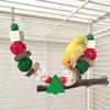Pet Bird Chew Toy Natural Christmas Corn Cluster for Cockatiel Conure Cockatoos Teeth Grinding Perfect for Cage Bird