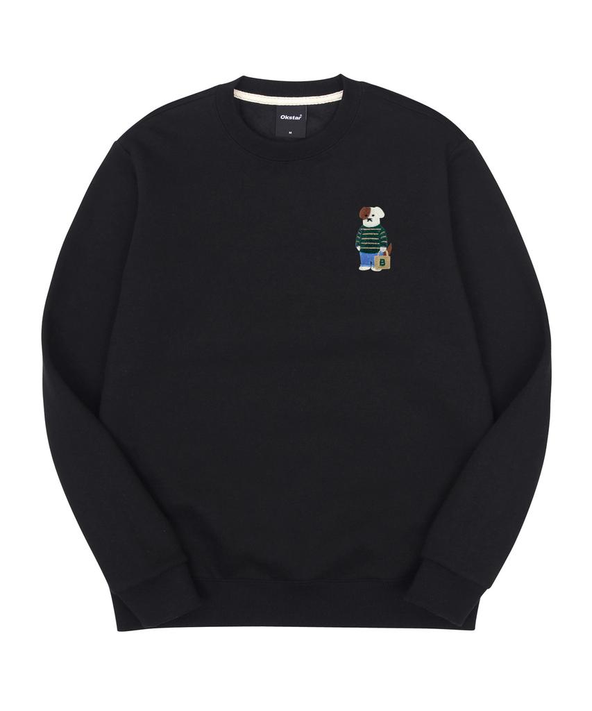 OKSTAR Mini Me Casual Brodog Embroidered Double-Sided Sweatshirt (Type C)