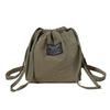 New popular bag shoulder crossbody nylon bag contrasting color small bag drawstring bucket women's bag