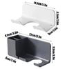Hair Dryer Holder Wall Mounted Hair Straightener Dryer Hair Stand Bathroom Organizer Shelves Washroom Organization Shelves
