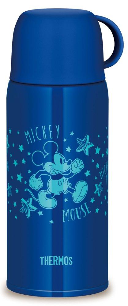 Thermos Garrafa Disney Mickey Blue Star BLS Isolada a Vácuo, 2 Vias, Mouse, 630ml/600ml, FHO-600WFDS