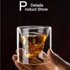 Crystal Skull Glass Cup – Double Layer Transparent Mug for Coffee, Whiskey, Wine, Beer