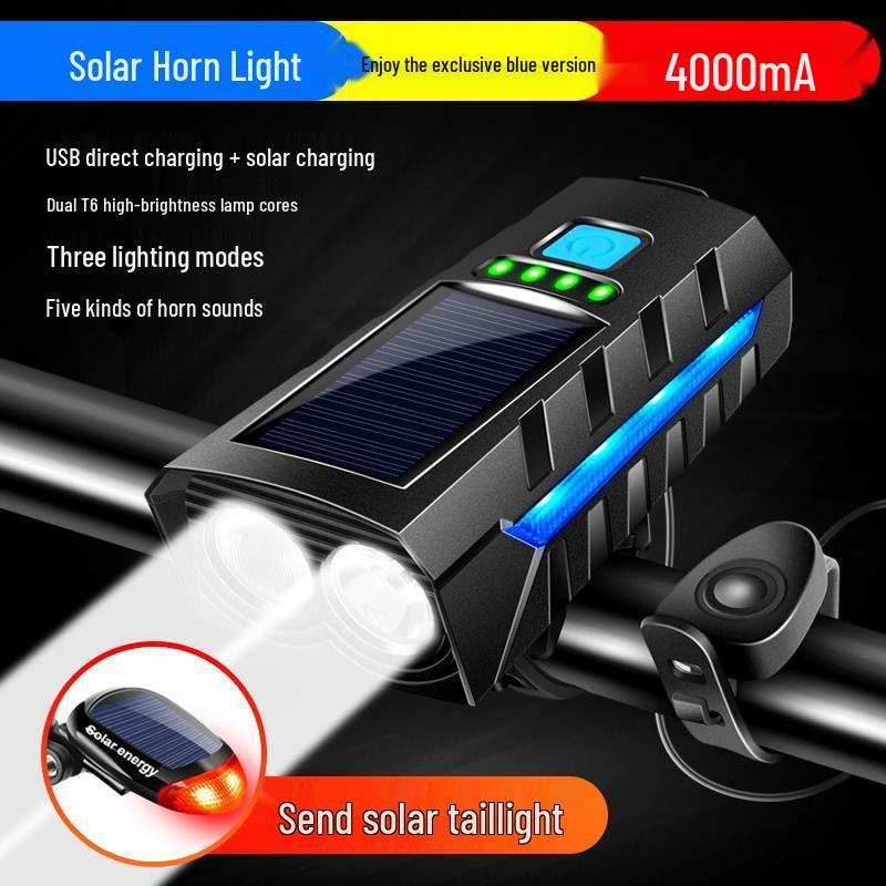 

Супер яркая солнечная передняя фара для велосипеда для ночной езды