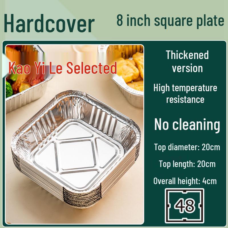 Square Aluminum Foil Baking Pan and Bowl Set for Air Fryers