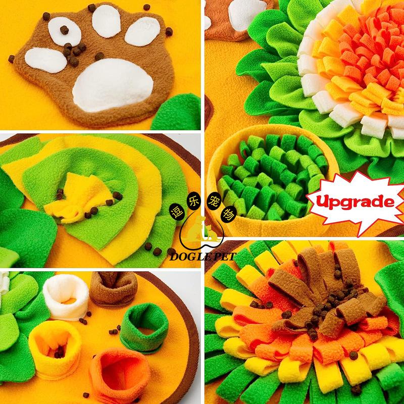 Pet Snuffle Mat Dog Sniffing Mat Slow Feeding Pad Anti-Boredom Plush Mat for Dogs Cats Dog Supplies