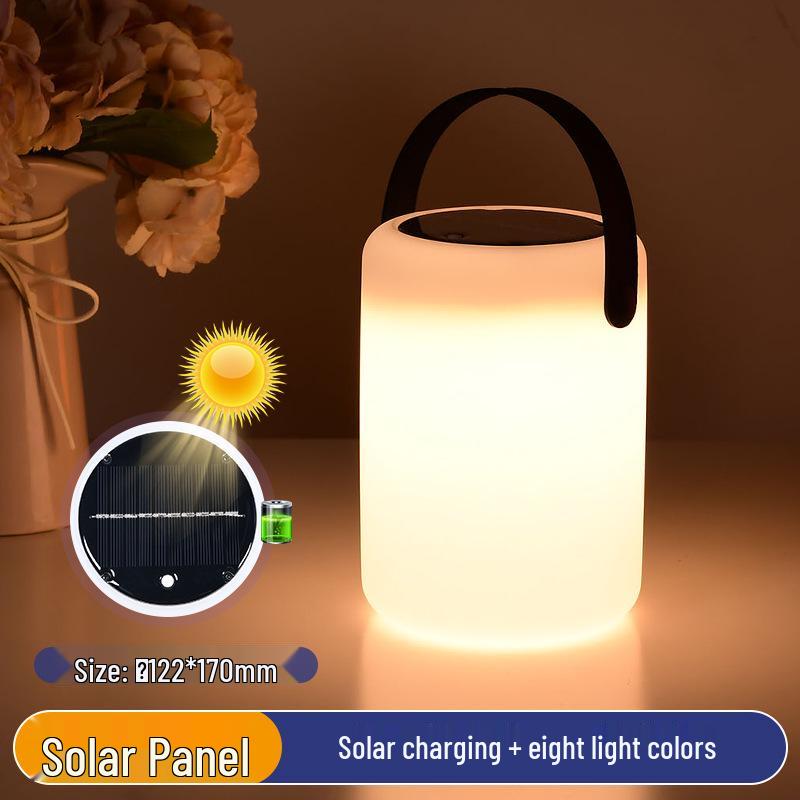 European-Style LED Table Lamp: Egg-Shaped Remote Control Bedside Night Light with USB Charging for Bedroom Ambiance