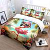 "Flamingo Beach Decor Set" Bedding Set with 1 Duvet Cover 2 Pillowcases Single Double King Queen Gift