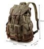 Vintage Canvas Backpacks for Men Laptop Daypacks Waterproof Rucksacks Large Waxed Mountaineering Travel Pack Vintage Backpack