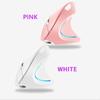 Vertical Mouse, 2.4G Rechargeable Upright Ergonomic Mouse with 3 Adjustable DPI Levels, RGB Fluorescent Light, Plug-in & Play, Gray