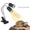 Doppelte Wärmelampenfassung, 360° drehbar, Sonnen-Rückenlampe, Keramik-Lampenfassung für Amphibien, Echsen, Schildkröten, Wärmelampe für kriechende Haustiere