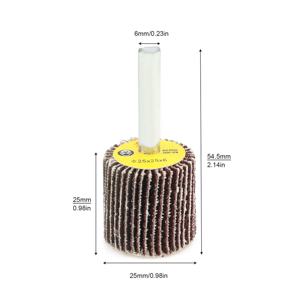 80 Grits Flap Wheel Sandpaper Wheel Rust Remover Deburring Grinding Polishing Tool for Flat Surface